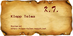 Klepp Telma névjegykártya